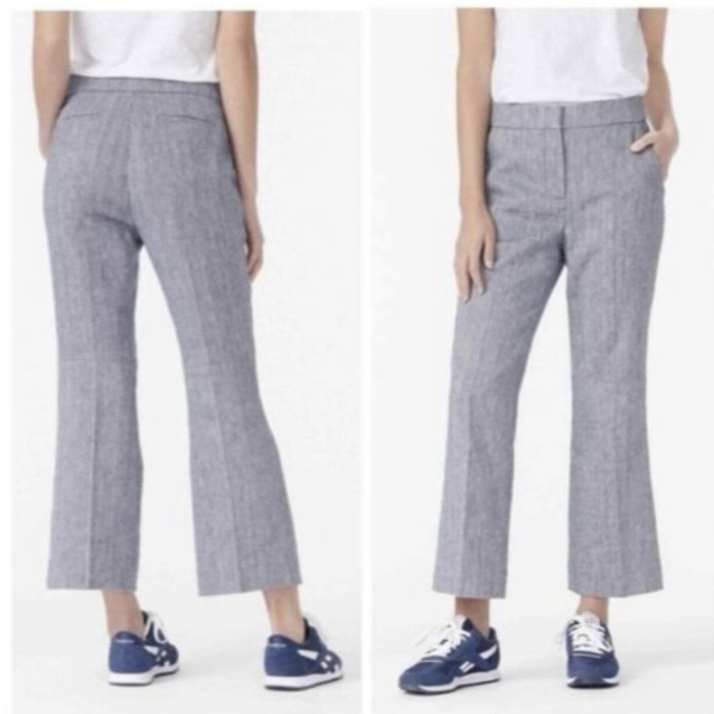 J Crew Hayden Navy Crop Pants size 0 - Picture 10 of 11